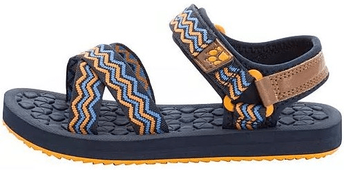 Jack Wolfskin dětské sandály Zulu K 39 modrá/oranžová