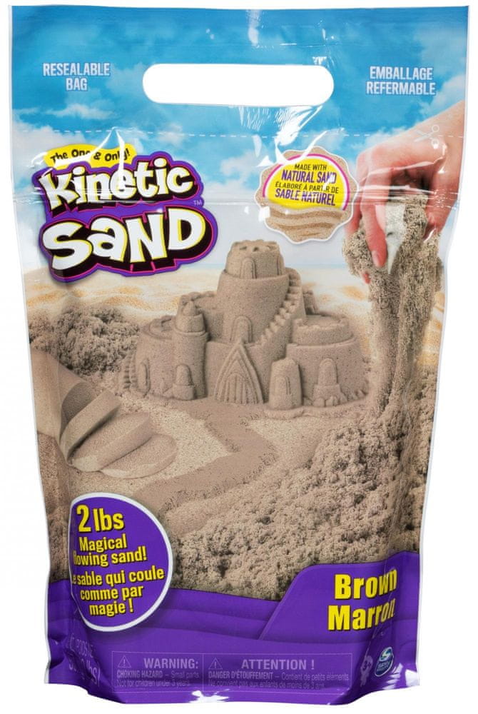 Kinetic Sand Hnědý písek 0,9 kg