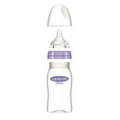 Lansinoh skleněná kojenecká láhev 240ml s NaturalWave TM savičkou (M)