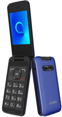 Alcatel 3025X, tlačítkový telefon, véčko, dlouhá výdrž baterie, malý, lehký, kompaktní, mobilní síť 3G