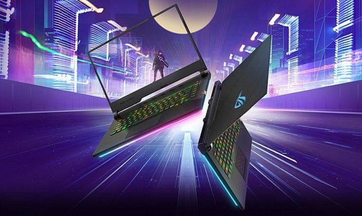 Herní notebook Asus ROG Strix G (G531GV-AL116T) výkonný design procesor Intel 9. generace grafika NVIDIA full HD rozlišení
