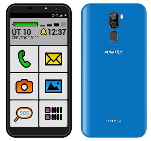 Aligator S5710 Senior, 2GB/16GB, modrý - zánovní