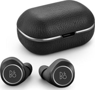 bezdrátová Bluetooth 4.2 sluchátka bang olufsen beoplay e8 2.0 dosah 8 m vynikající zvuk 5,7mm elektrodynamické měniče ip54 ochrana vůči prachu a vodě transparent režim mikrofony pro handsfree a hlasové ovládání li-ion akumulátory 4 h provozu nabíjecí pouzdro s magnety 530 mAh pro 3 plná nabití dotykové ovládání nízká váha pohodlná v uších
