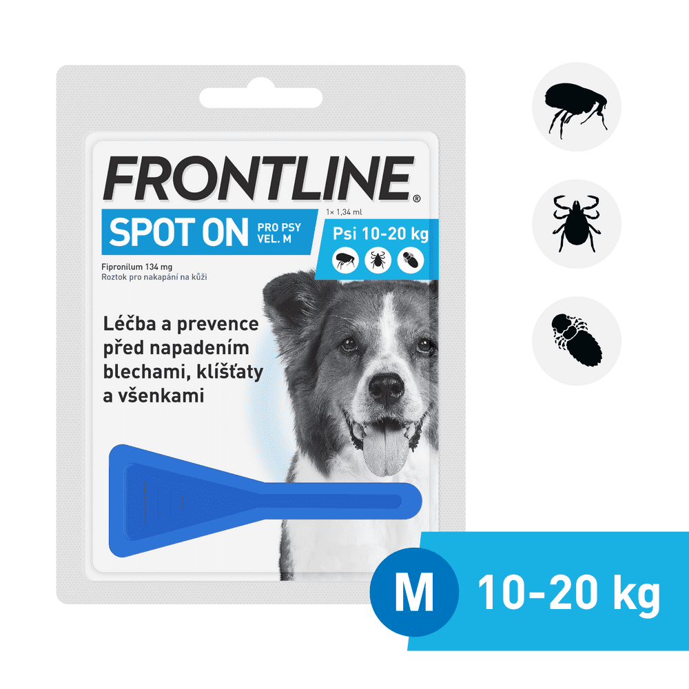 Levně Frontline spot on Dog M 1 x 1,34 ml