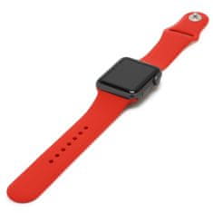 4wrist Silikonový řemínek pro Apple Watch - Červený 42/44/45/49 mm - M/L