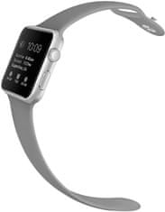 4wrist Silikonový řemínek pro Apple Watch - Šedý 42/44/45/49 mm - S/M