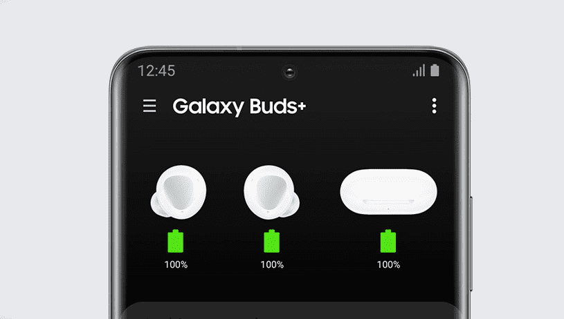  Bluetooth sluchátka Samsung Galaxy Buds plus, černá (SM-R175NZKAEUB) aplikace