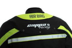 Cappa Racing Airbagová moto bunda pánská CP – černá/fluo 4XL