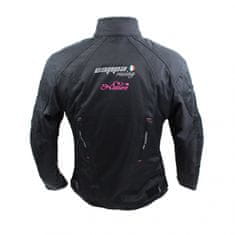 Cappa Racing Bunda moto dámská STRADA textilní černá/růžová S