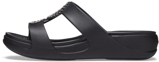 Crocs dámské pantofle Monterey Diamante Slip-On Wedge W (206367-001)