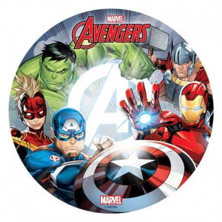Dekora Jedlý papír na dort Avengers - Marvel 20cm