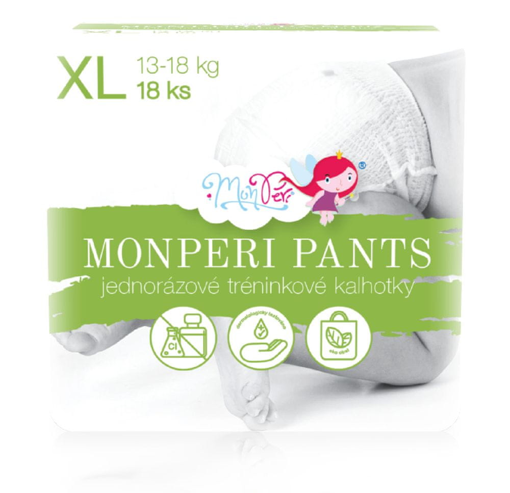Levně MonPeri jednorázové kalhotky XL (13-18kg) 18ks