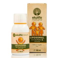 Ekolife Natura Liposomal Vitamin C 500mg 100 ml - pomeranč 