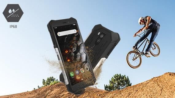 myPhone Hammer Iron 3, odolný, IP68, vodotěsný, odolný proti prachu, velká baterie, dlouhá výdrž, vysoká kapacita, baterie