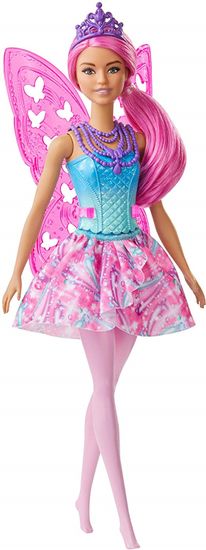 Mattel Barbie Kouzelná víla růžová křídla