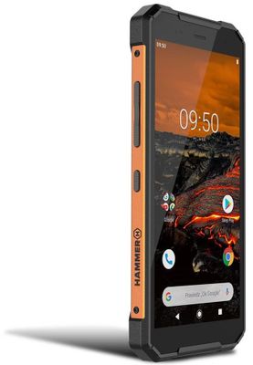 myPhone Hammer Explorer, odolný, vodotěsný, velká výdrž baterie, rychlé nabíjení, čtečka otisků prstů, LTE, NFC, Gorilla Glass