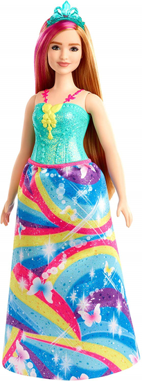 Mattel Barbie Kouzelná princezna tyrkysová