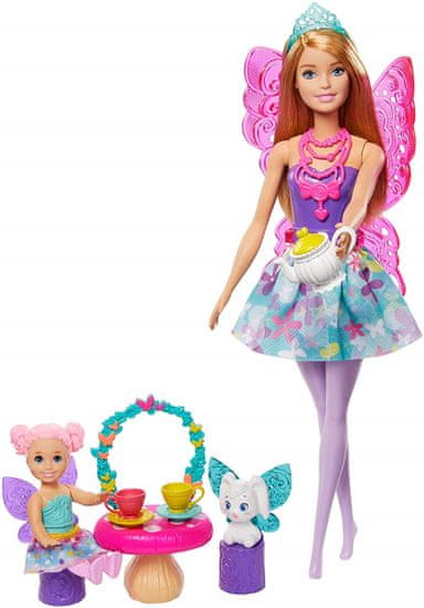 Mattel Barbie Pohádkový herní set s panenkou Víla s křídly