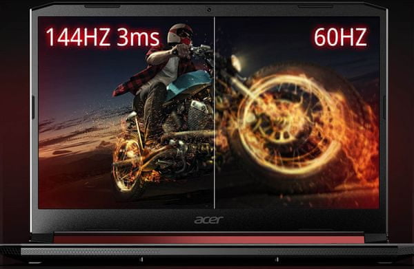 Herní notebook Acer Nitro 5 displej IPS Full HD věrné barvy vysoké rozlišení široké pozorovací úhly