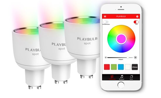 MiPOW Playbulb Spot chytrá LED Bluetooth žárovka - balení 3 ks