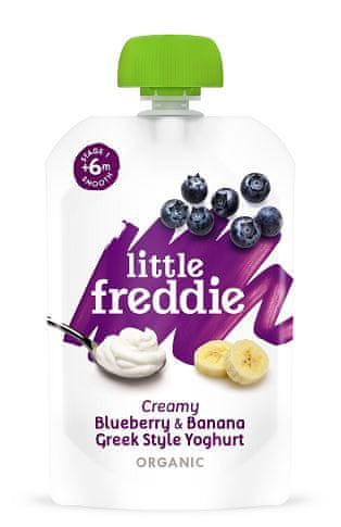 Little Freddie Borůvky s banánem v řeckém jogurtu 6 x 100g