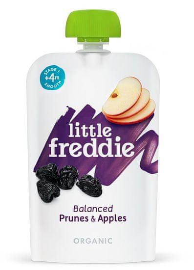 Little Freddie Sušené švestky s jablky, 6 x 100g