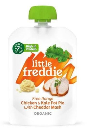Little Freddie Zeleninovo-masový koláč z kuřecího masa z volného chovu s kapustou a sýrem 6 x 130g
