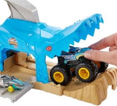 Hot Wheels Monster trucks závodní herní set modrý