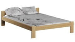 Importworld Dřevěná postel Libuše 140x200 + rošt ZDARMA - Borovice