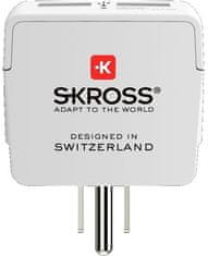 Skross Cestovní adaptér USA USB pro použití ve Spojených státech, 2× USB 2400 mA PA29USB