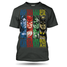 Grooters Pánské tričko Justice league - šedé Velikost: S