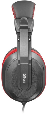 herní sluchátka Trust Ziva (21953) 40mm měniče, sklápěcí mikrofon, skvělý zvuk, PC, PS4, notebook, nastavitelná čelenka