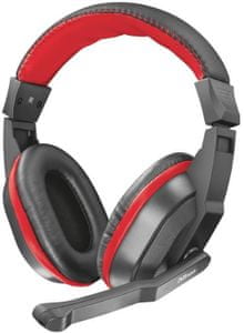 herní sluchátka Trust Ziva (21953) 40mm měniče, sklápěcí mikrofon, ovladač hlasitosti, 3,5mm jack, PC, , notebook