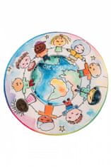 Obsession AKCE: 80x80 (průměr) kruh cm Dětský kusový koberec Juno 477 World Map kruh 80x80 (průměr) kruh
