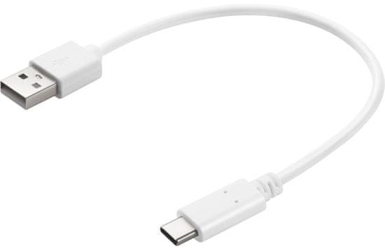 Sandberg USB-A 3.0 do USB-C 3.1, 20 cm 136-29, bílý