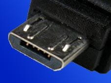 Roline Kabel USBA(M)-microUSB B(M), 5pinů Nokia CA-101, Kodak #8913907 1,8m, černý