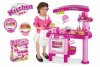 Hračka Dětská kuchyňka velká s příslušenstvím růžová