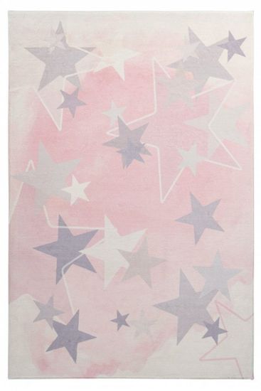 Obsession Dětský kusový koberec Stars 410 pink