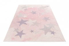Obsession Dětský kusový koberec Stars 410 pink 120x170