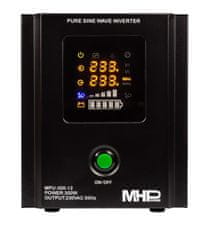 MHpower Napěťový měnič MPU-300-12 12V/230V, 300W, funkce UPS, čistý sinus