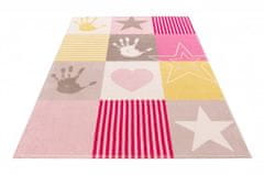 Obsession Dětský kusový koberec Stars 411 pink 120x170