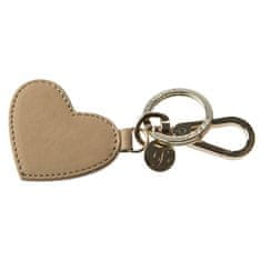 Balmuir Přívěšek na klíče ve tvaru srdce, béžový