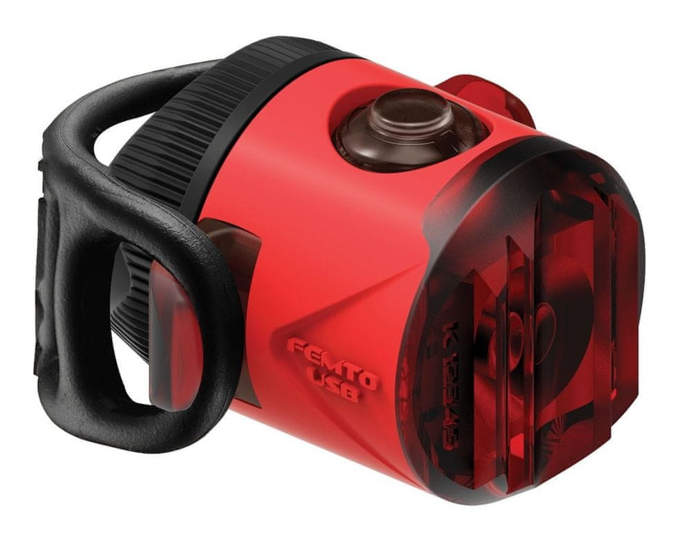 Lezyne Femto USB Drive Front Rear Red