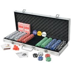 Greatstore Poker set s 500 žetony hliník