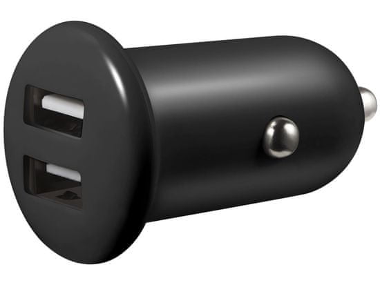 Sandberg SAVER USB DC auto adaptér, 2× USB, 1 A + 2,1 A 340-40, černá