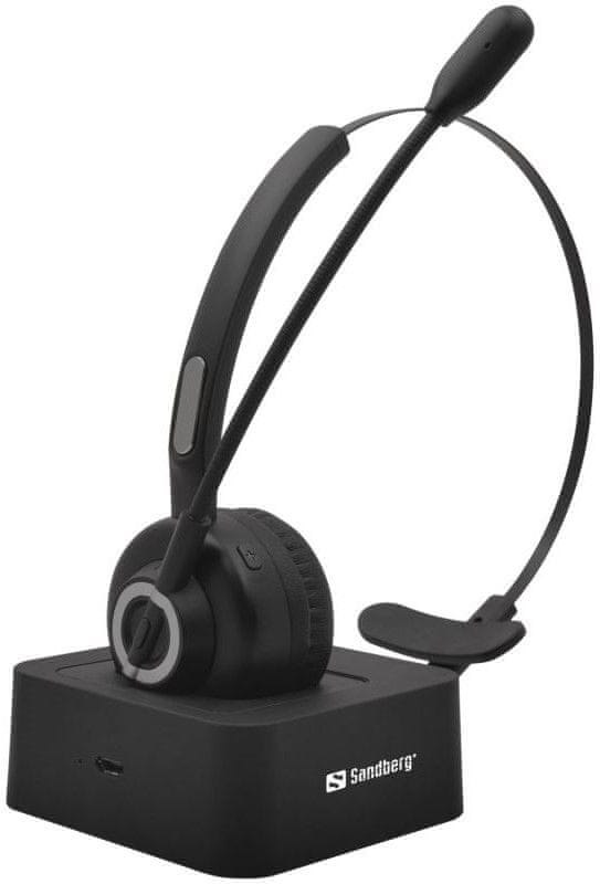 Levně Sandberg sluchátka Bluetooth Office Headset Pro 126-06, černá