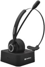 Sandberg sluchátka Bluetooth Office Headset Pro 126-06, černá - rozbaleno