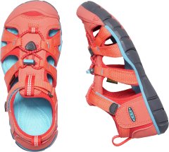 KEEN dětské sandály Seacamp II CNX Jr. 39 oranžová - zánovní