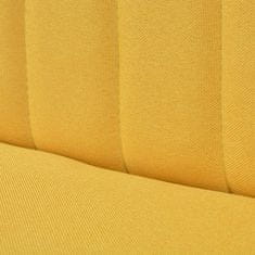 Vidaxl Pohovka textil 117 x 55,5 x 77 cm žlutá