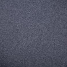 Greatstore Podnožka s textilním čalouněním 73 x 43 x 42 cm tmavě šedá